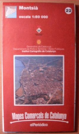 Zeitgen&ouml;ssische Karten: MAPA DEL MONTSI&Agrave; &middot; MAPA COMARCAL DE CATALUNYA &middot; TARRAGONA