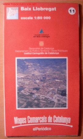 Zeitgen&ouml;ssische Karten: MAPA DEL BAIX LLOBREGAT &middot; MAPA COMARCAL DE CATALUNYA &middot; BARCELONA