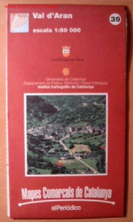 Zeitgen&ouml;ssische Karten: MAPA DE LA VAL D'ARAN &middot; MAPA COMARCAL DE CATALUNYA