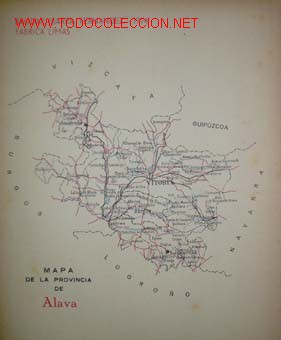 Mapas contempor&aacute;neos: MAPA DE LA PROVINCIA DE ALAVA.