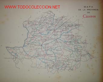 Mapas contempor&aacute;neos: MAPA DE LA PROVINCIA DE CACERES. - Foto 1