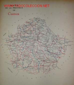 Mapas contempor&aacute;neos: MAPA DE LA PROVINCIA DE CUENCA. - Foto 1