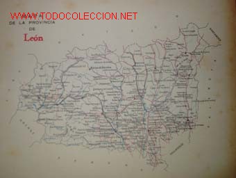 Mapas contempor&aacute;neos: MAPA DE LA PROVINCIA DE LEON. - Foto 1