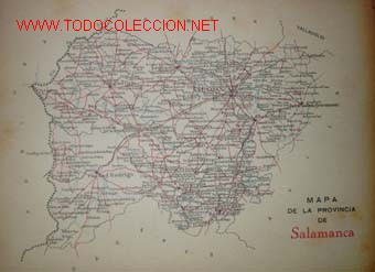 Mappe contemporanee: MAPA DE LA PROVINCIA DE SALAMANCA.