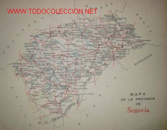 Mapas contempor&aacute;neos: MAPA DE LA PROVINCIA DE SEGOVIA. - Foto 1