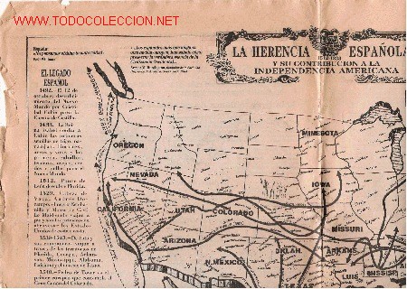 Contemporary maps: La herencia Espa&ntilde;ola y su contribuci&oacute;n a la Independencia americana ( 1512-1823)