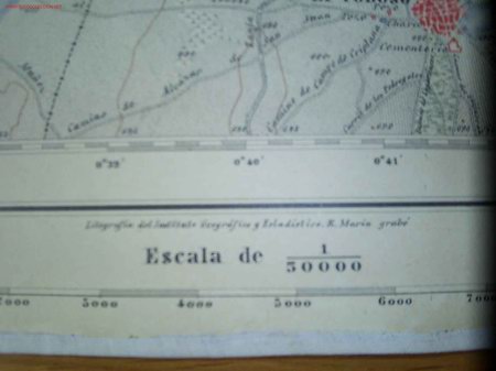 Mapas contempor&aacute;neos: QUINTANAR DE LA ORDEN -  Mapa entelado - Foto 3
