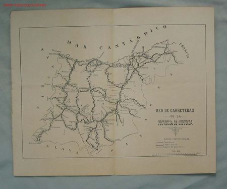 Mapas contempor&aacute;neos: MAPA CARRETERAS. GUIPUZCOA - Foto 1