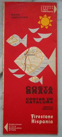 Mapas contempor&aacute;neos: MAPA TUR&Iacute;STICO COSTA BRAVA - Foto 1
