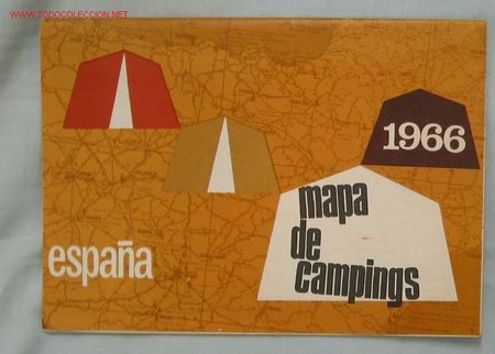 Mapas contempor&aacute;neos: MAPA DE CAMPINGS. A&ntilde;o 1966 - Foto 1