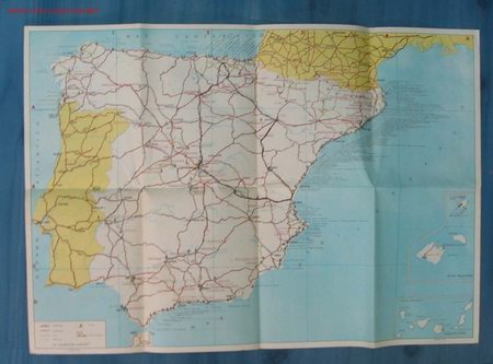 Mapas contempor&aacute;neos: MAPA DE CAMPINGS. A&ntilde;o 1966 - Foto 2