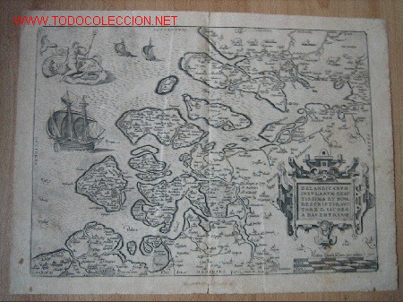 Mappe contemporanee: Zelandicarum Insularum exactissima et nova descriptio. Ortelius 1598