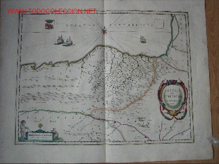 Mappe contemporanee: Mapa Pa&iacute;s Vasco y Cantabria. Biscaia et Guipuscoa Cantabriae Veteris Pars. Janssonius