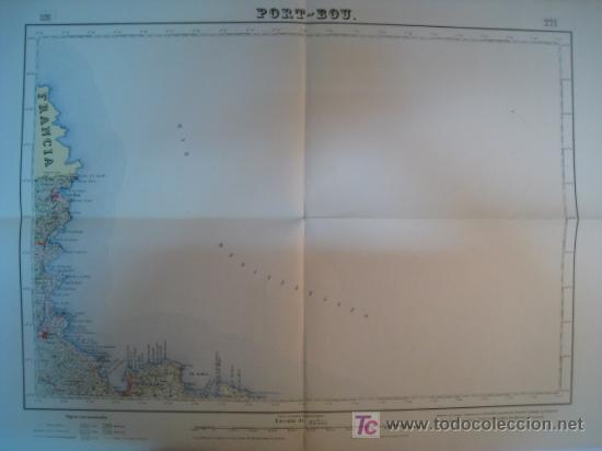 PORT-BOU. SERVICIO GEOGRAFICO EJERCITO 1949. MAPA