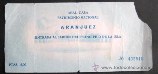 Mapas contempor&aacute;neos: ENTRADA ARANJUEZ. JARDIN DEL PRINCIPE O DE LA ISLA.. .ENVIO. GRATIS&iexcl;&iexcl;