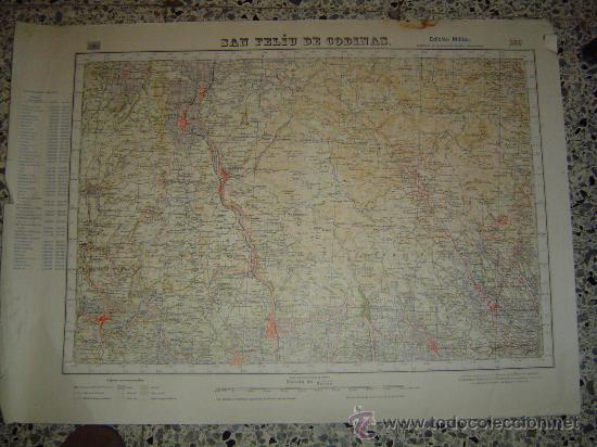 Mapas contempor&aacute;neos: Viejo mapa de San Feliu de Codinas - Foto 1
