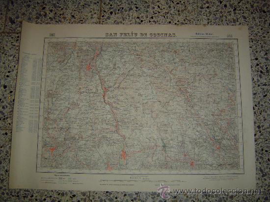 Mapas contempor&aacute;neos: Viejo mapa de SAN FELIU DE CODINAS - Foto 1