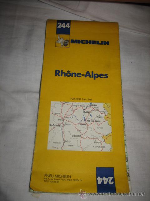 Mapas contempor&aacute;neos: MAPA MICHELIN  RHONE-ALPES  1985 - Foto 1