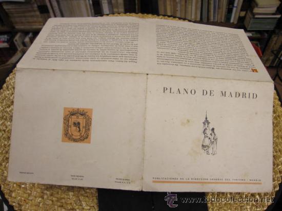 Mapas contempor&aacute;neos: PLANO DE MADRID CENTRO EN CARTULINA DE 30 X 26 CM - EDI DIRECCION GRAL TURISMO S/F