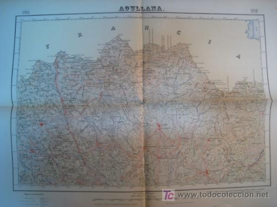 Mapas contempor&aacute;neos: AGULLANA, JUNQUERA, ESPOLLA, SAN CLEMENTE, RABOS, MASARACH. SERVICIO GEOGRAFICO EJERCITO. MAPA 1951