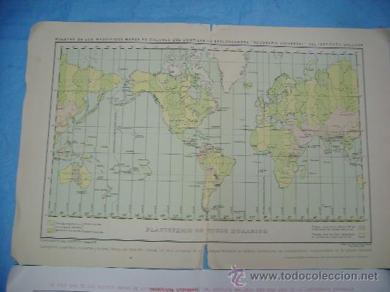Mapas contempor&aacute;neos: DOS MAPAS ANTIGUOS DE GEOGRAFIA UNIVERSAL - Foto 1