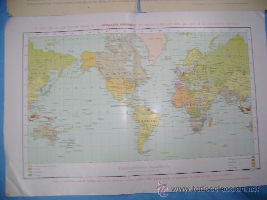 Mapas contempor&aacute;neos: DOS MAPAS ANTIGUOS DE GEOGRAFIA UNIVERSAL - Foto 2