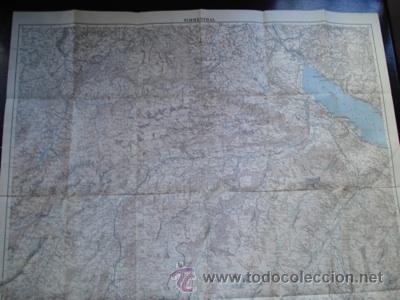 Mapas contempor&acirc;neos: Mapa de Simmenthal Suiza 1:50000 Landertopographie Bern 1941
