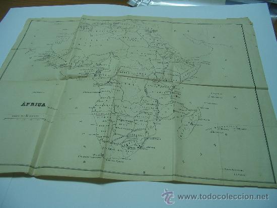 Mapas contempor&acirc;neos: Mapa Africa con denominacion antigua de paises principios  s. XX