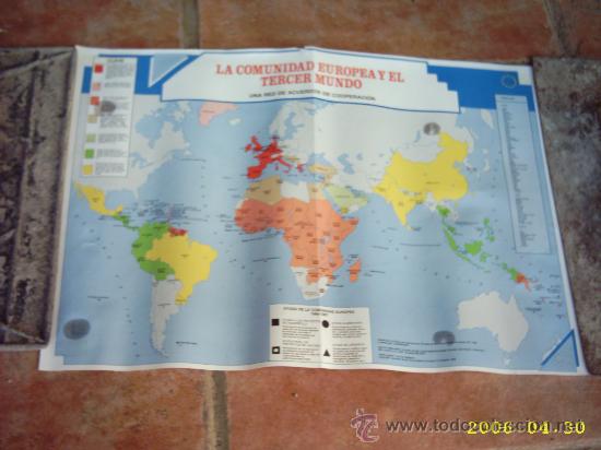 Mappe contemporanee: Peque&ntilde;o mapa explicativo de la ayuda a Africa de la -Comunidad E.E en sus primeros a&ntilde;os