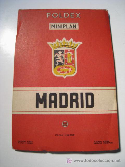 Mapas contempor&aacute;neos: MADRID. MINI PLANO. FOLDEX - ALMAX - Foto 1
