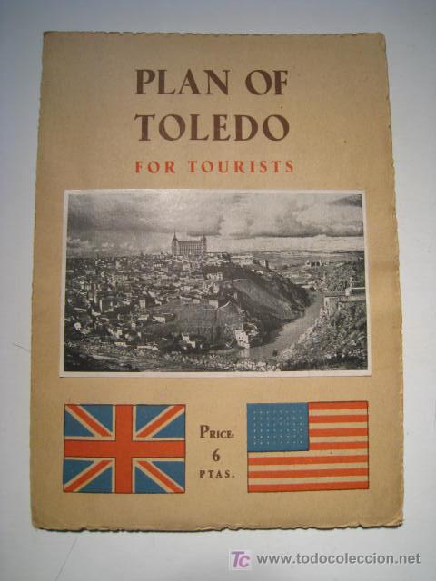 Zeitgen&ouml;ssische Karten: TOLEDO. ED. HERNANDO. PLANO DESPLEGABLE 1952