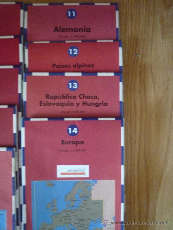 Mapas contemporáneos: Lote de coleccion de 14 mapas de carreteras de EUROPA de LAVANGUARDIA + la funda original. 1994 - Foto 6 - 14558553