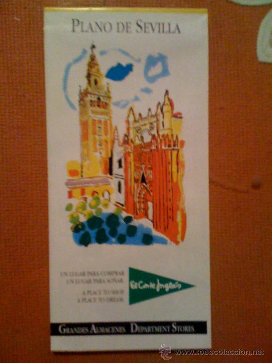 Mapas contempor&aacute;neos: Mapa tur&iacute;stico de Sevilla. Desplegable. En 4 idiomas. - Foto 1