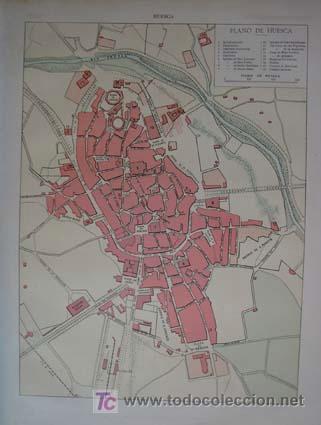 Mapas contempor&acirc;neos: PLANO DE HUESCA (A&ntilde;o: 1915).