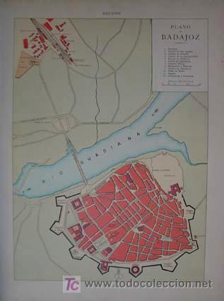 Mapas contempor&acirc;neos: PLANO DE BADAJOZ (A&ntilde;o: 1915).