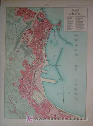 Mapas contempor&acirc;neos: PLANO DE ARGEL (A&ntilde;o: 1915).