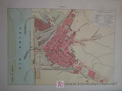 Mapas contempor&acirc;neos: PLANO DE HUELVA (A&ntilde;o: 1915).