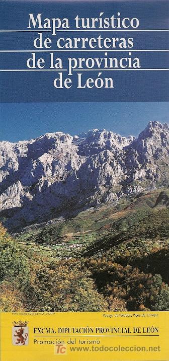 Mappe contemporanee: Mapa tur&iacute;stico de carreteras de la provincia de Le&oacute;n - 2001