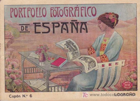 Zeitgen&ouml;ssische Karten: LOGRO&Ntilde;O. Portfolio Fotogr&aacute;fico de Espa&ntilde;a: Cup&oacute;n N&ordm; 6.