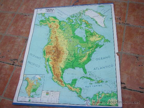 Mapas contempor&aacute;neos: AM&Eacute;RICA DEL nORTE (MAPA REVERSIBLE) - Foto 4