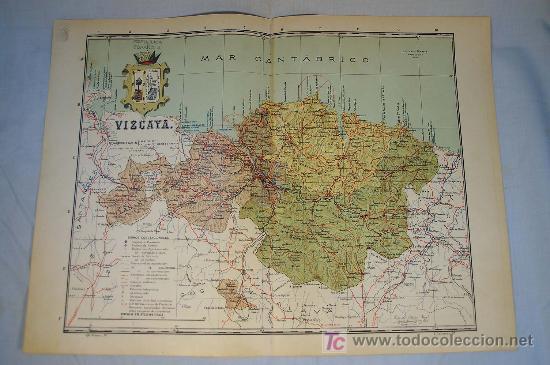 Contemporary maps: VIZCAYA - Atlas de Espa&ntilde;a. Mapa n.&ordm; 48
