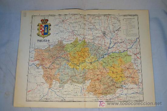 Contemporary maps: TOLEDO - Atlas de Espa&ntilde;a. Mapa n.&ordm; 45