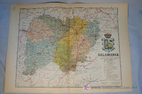 Contemporary maps: SALAMANCA - Atlas de Espa&ntilde;a. Mapa n.&ordm; 37.