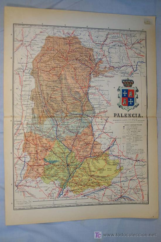 Contemporary maps: PALENCIA - Atlas de Espa&ntilde;a. Mapa n.&ordm; 34