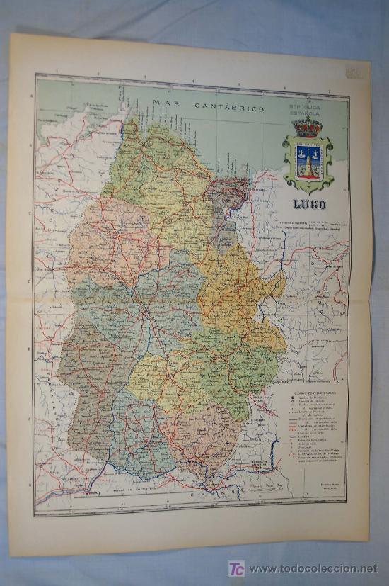 Contemporary maps: LUGO - Atlas de Espa&ntilde;a. Mapa n.&ordm; 27