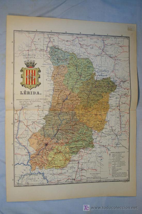 Contemporary maps: LERIDA - Atlas de Espa&ntilde;a. Mapa n.&ordm; 25