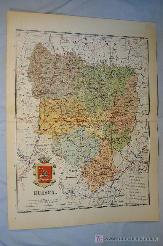 Contemporary maps: HUESCA - Atlas de Espa&ntilde;a. Mapa n.&ordm; 22