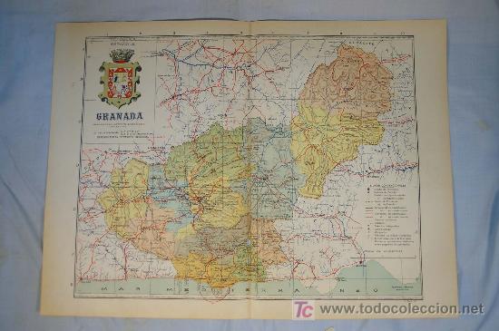 Contemporary maps: GRANADA - Atlas de Espa&ntilde;a. Mapa n.&ordm; 18