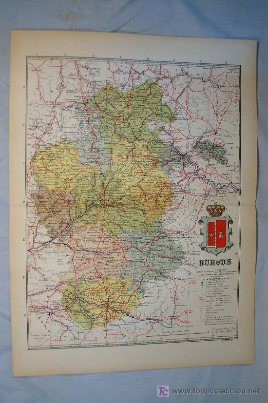 Contemporary maps: BURGOS - Atlas de Espa&ntilde;a. Mapa n.&ordm; 9