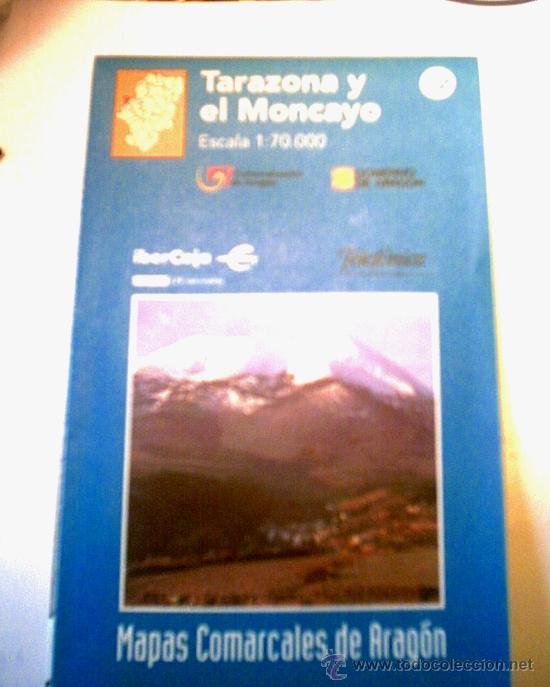 Mapas contempor&acirc;neos: MAPA CARTOGRAFICO PLEGADO, COMARCA TARAZONA Y EL MONCAYO - ARAGON -